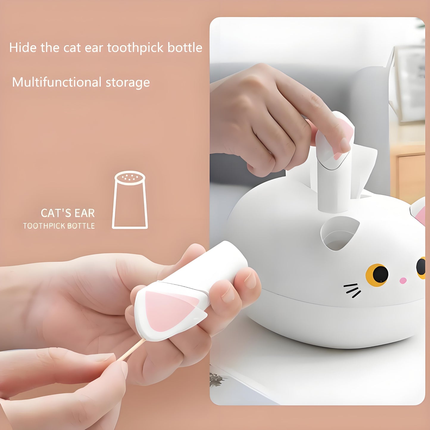 Multi-Functional Cartoon Design Tissue Box Holder
