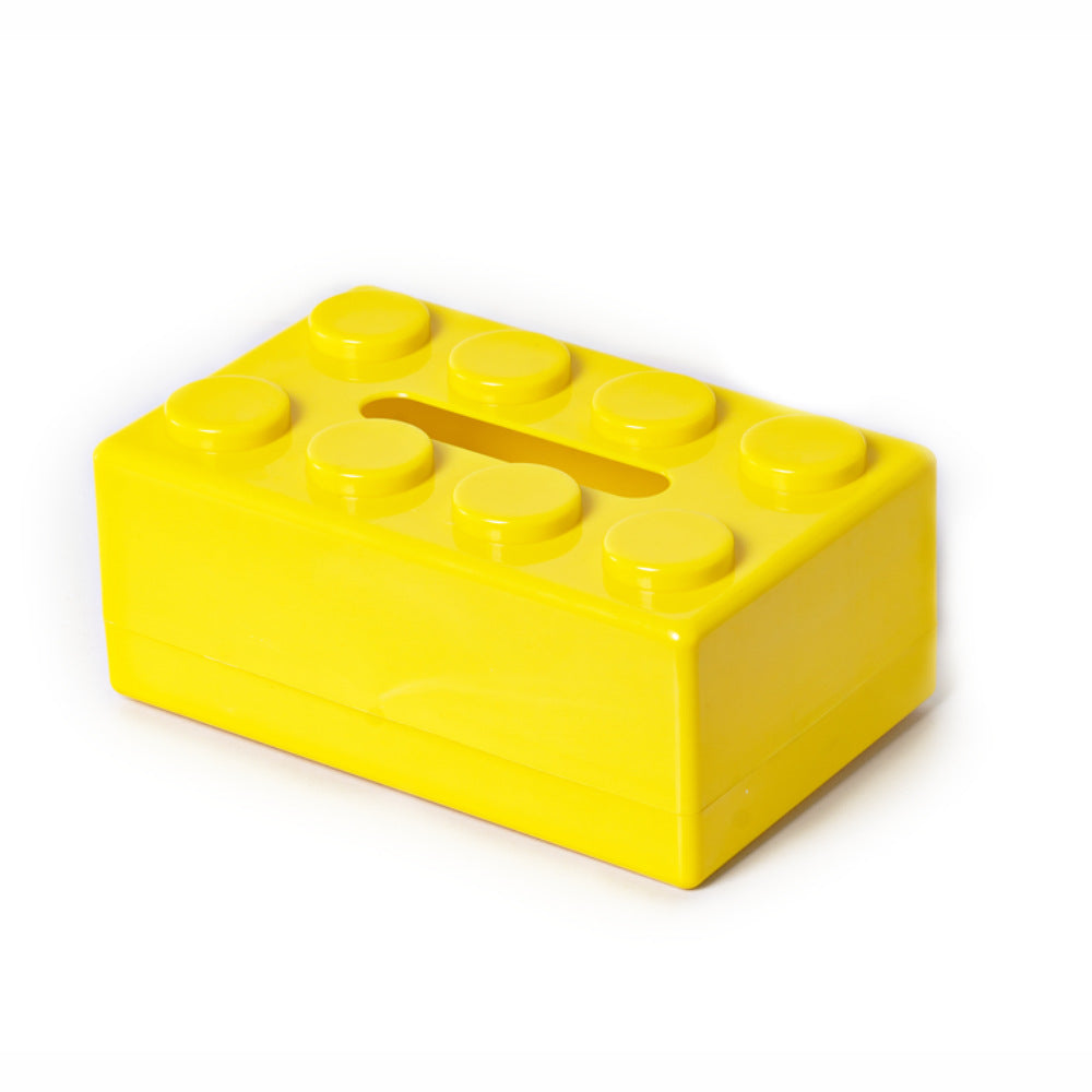 Punch-free Wall-mounted Building Blocks Design Waterproof Tissue Holder