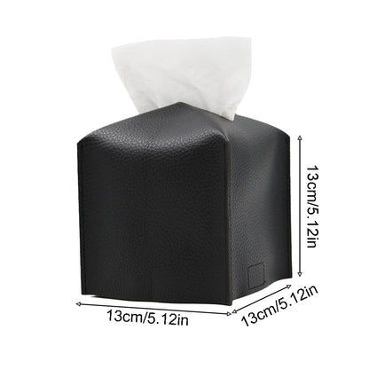 PU Material Modern Style Portable Tissue Container