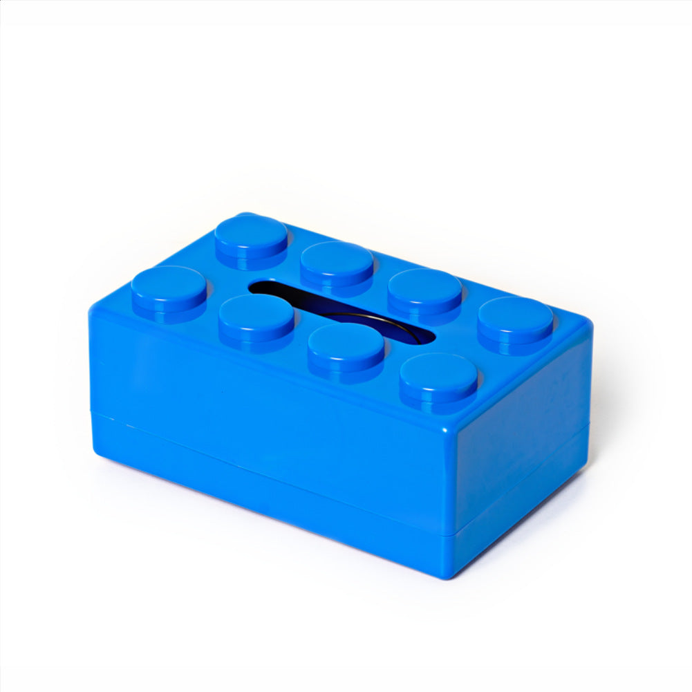 Punch-free Wall-mounted Building Blocks Design Waterproof Tissue Holder