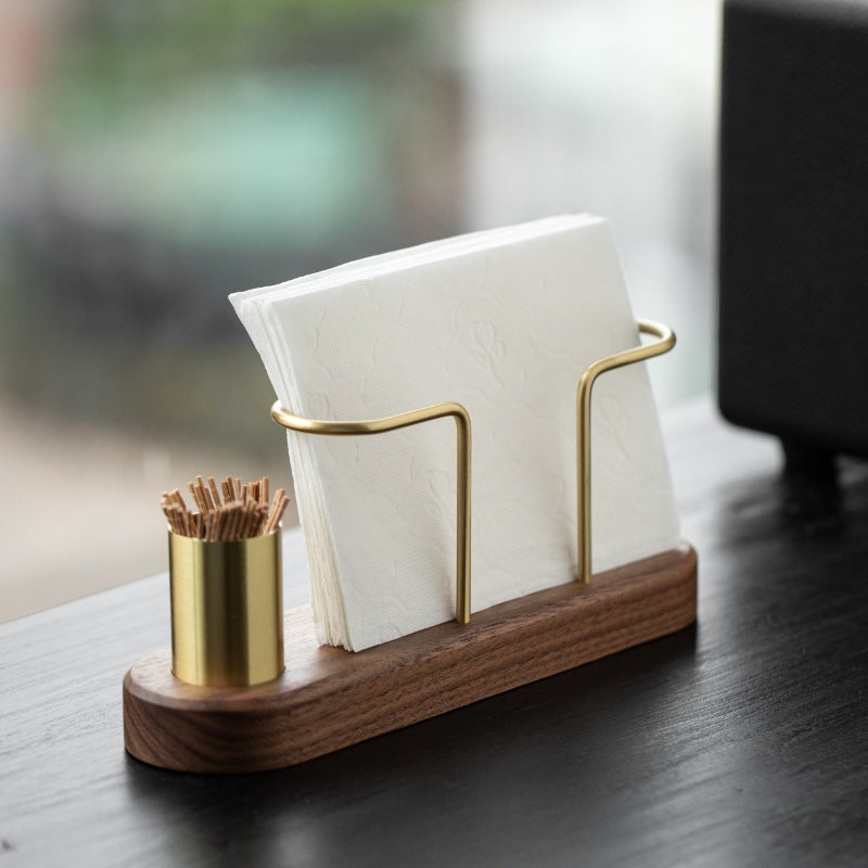 Restaurant Coffee Shop Dining Table Tissue Holder With Toothpick Container