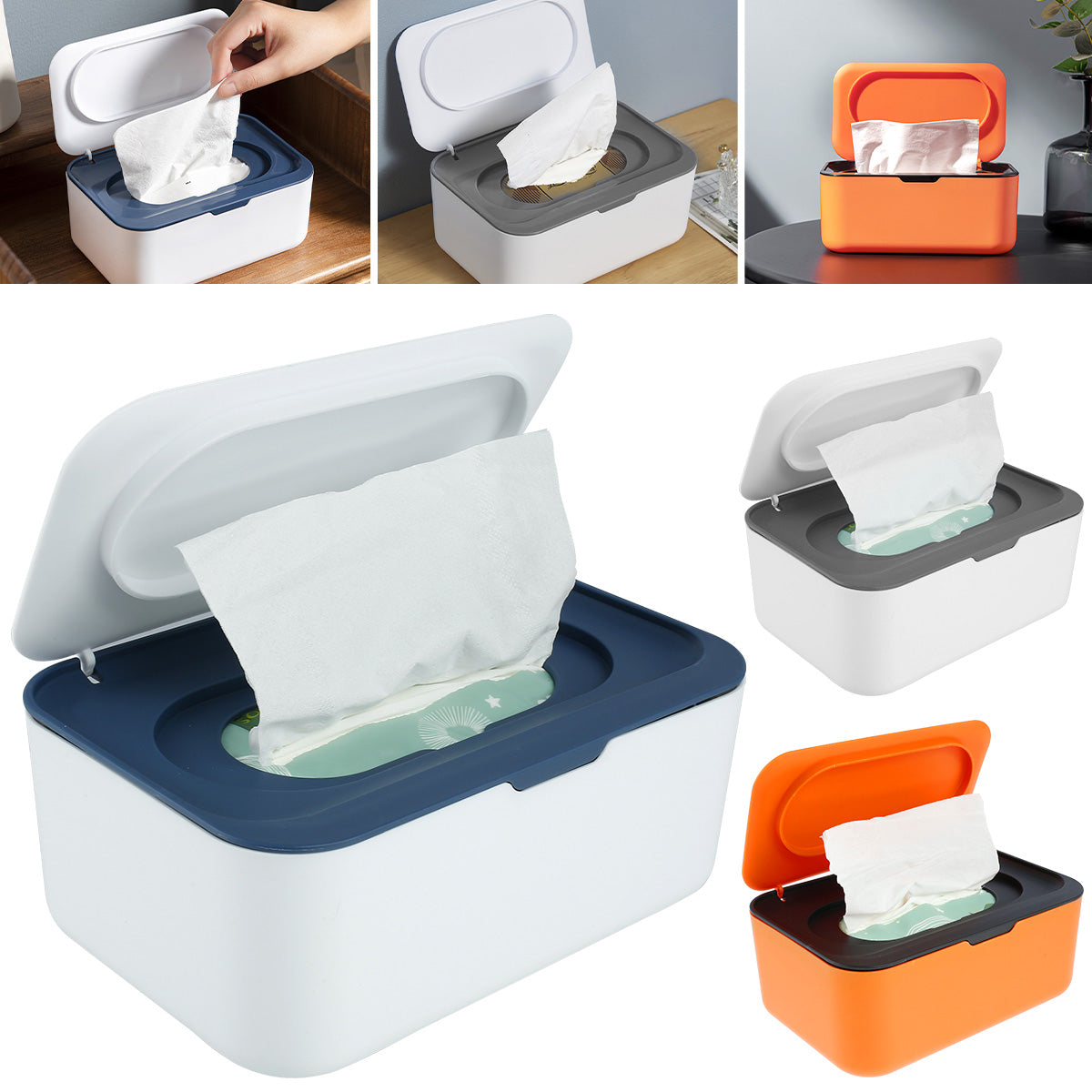 Portable Tissue Storage Box with Dustproof Lid