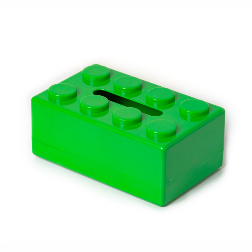 Punch-free Wall-mounted Building Blocks Design Waterproof Tissue Holder
