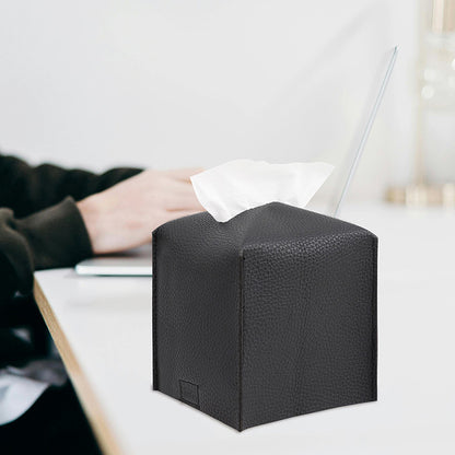 PU Material Modern Style Portable Tissue Container