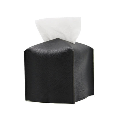 PU Material Modern Style Portable Tissue Container