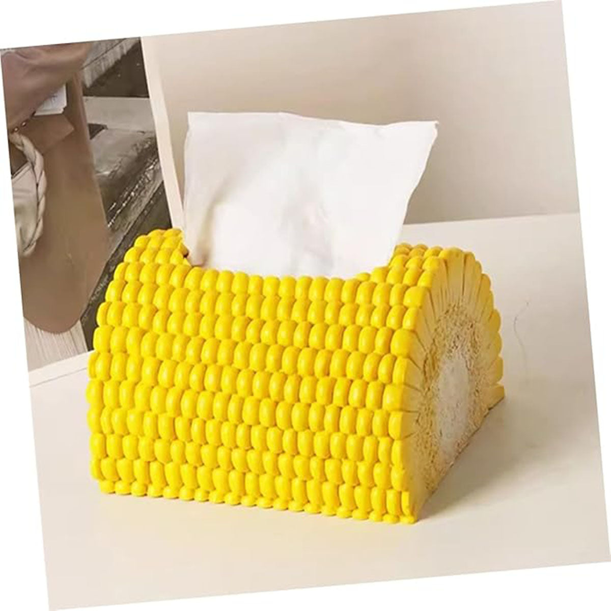 Creative Corn Design Decorative Desktop Tissue Box