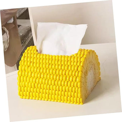 Creative Corn Design Decorative Desktop Tissue Box