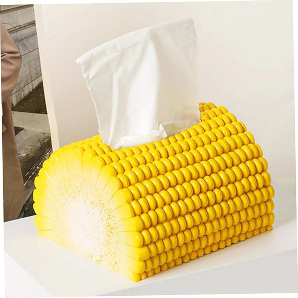 Creative Corn Design Decorative Desktop Tissue Box