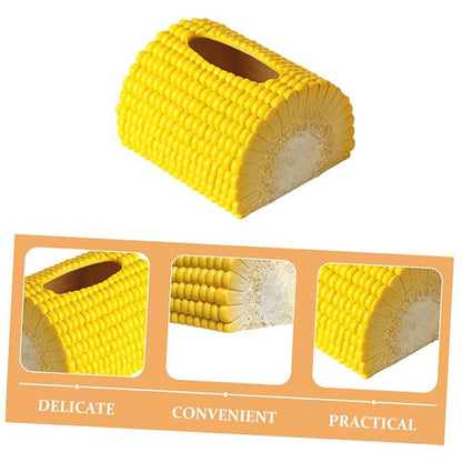 Creative Corn Design Decorative Desktop Tissue Box