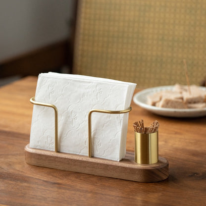 Restaurant Coffee Shop Dining Table Tissue Holder With Toothpick Container