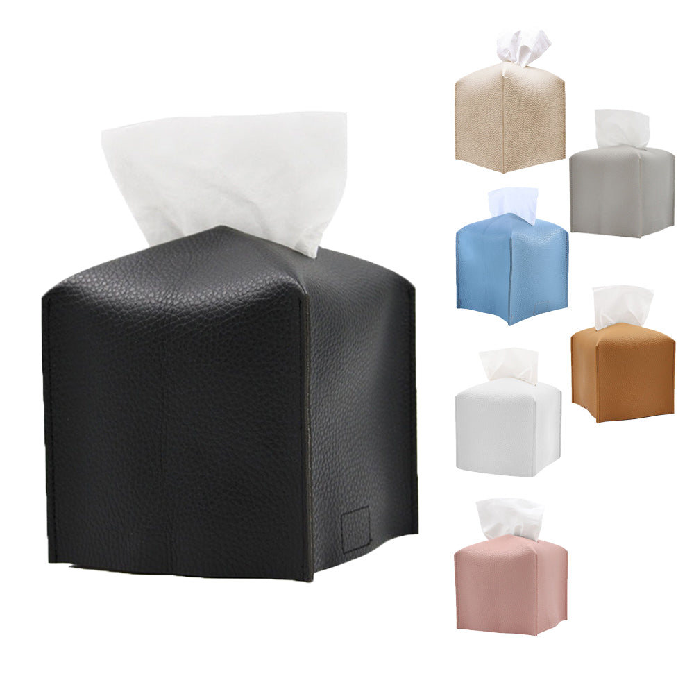 PU Material Modern Style Portable Tissue Container
