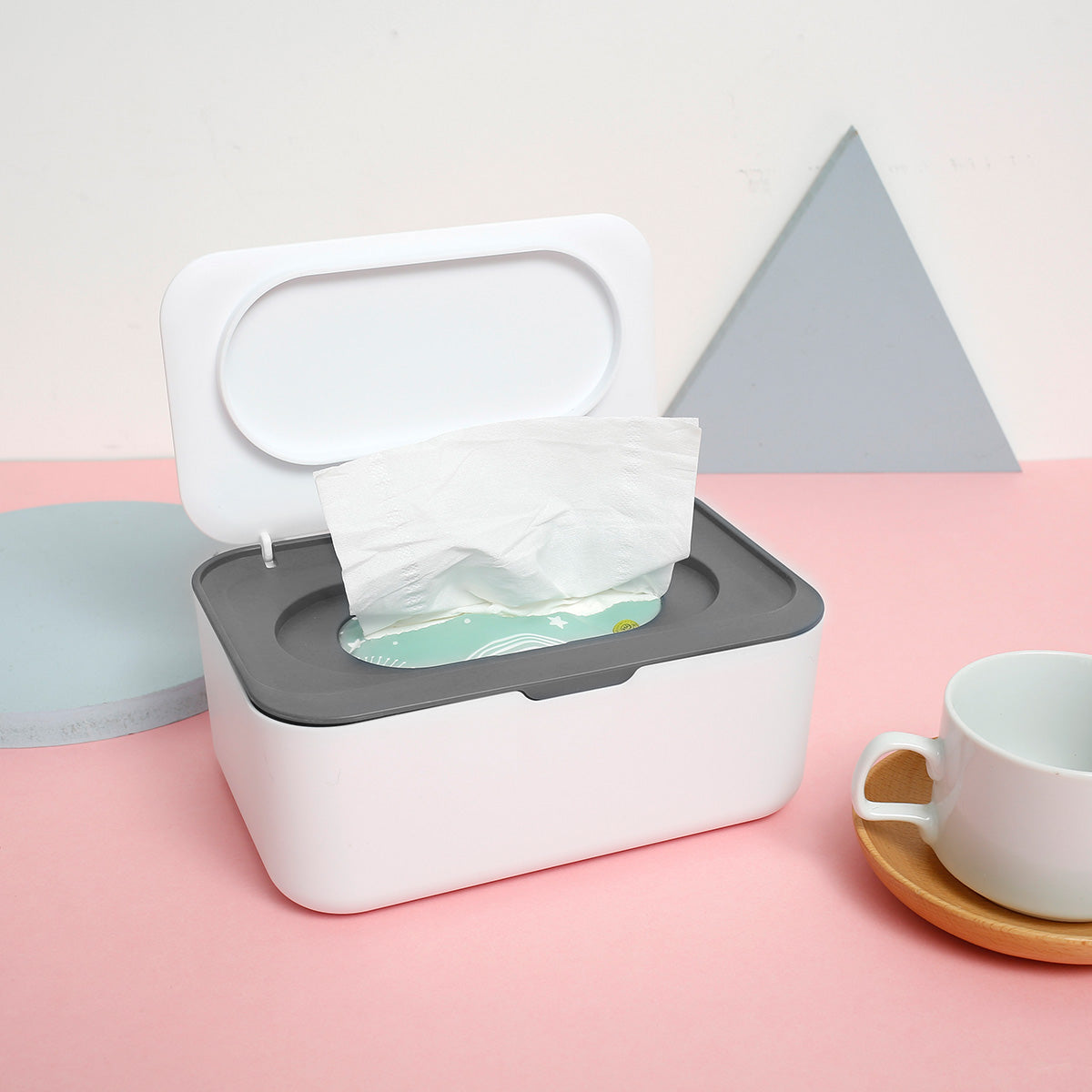 Portable Tissue Storage Box with Dustproof Lid