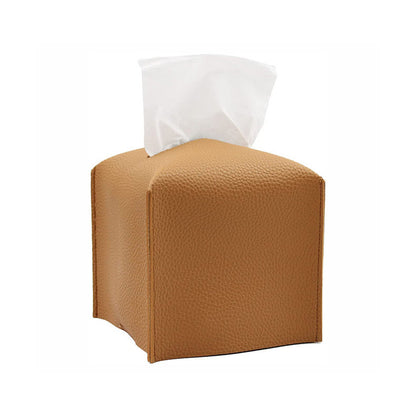 PU Material Modern Style Portable Tissue Container