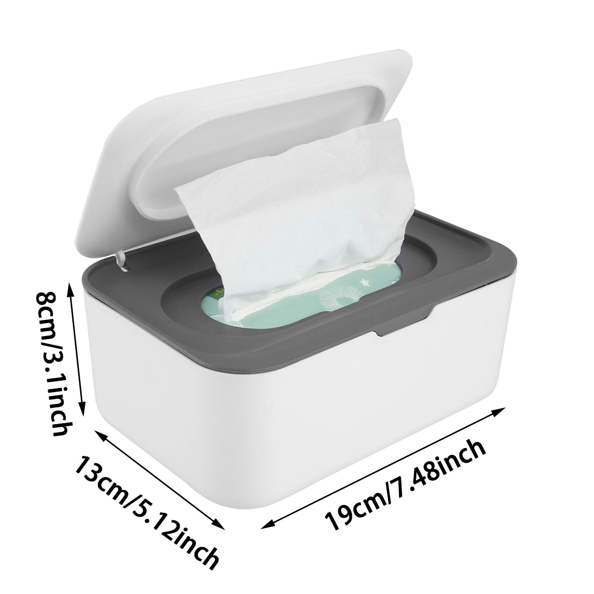 Portable Tissue Storage Box with Dustproof Lid